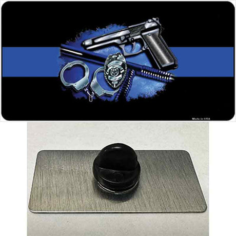 Thin Blue Line Badge Novelty Metal Hat Pin