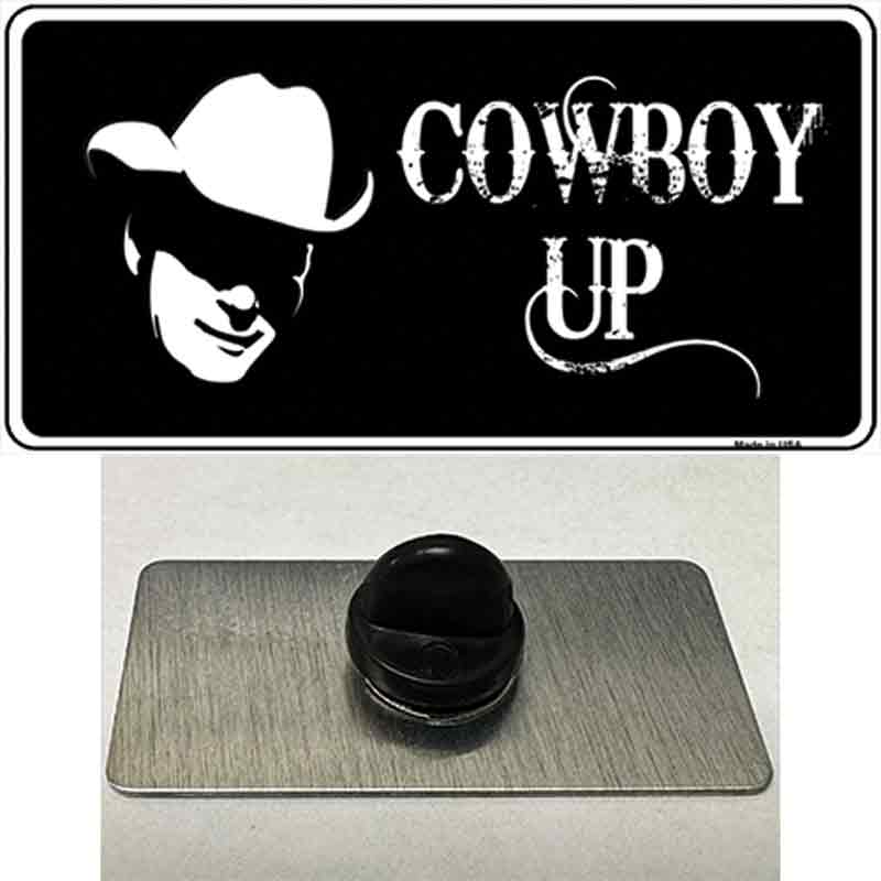 Cowboy Up License Novelty Metal Hat Pin