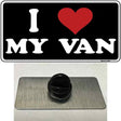 I Love My Van Black Novelty Metal Hat Pin