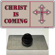 Christ Is Coming Novelty Metal Hat Pin