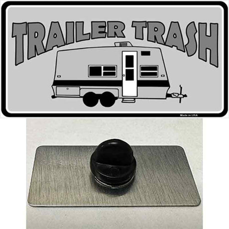 Trailer Trash Novelty Metal Hat Pin