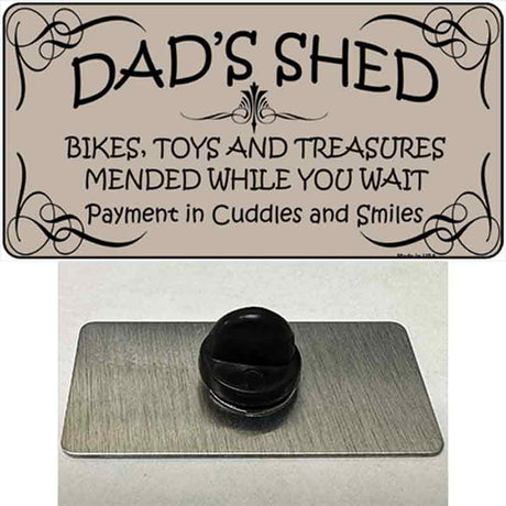 Dads Shed Novelty Metal Hat Pin