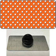 Orange Polka Dot Novelty Metal Hat Pin