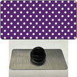 Purple Polka Dot Novelty Metal Hat Pin