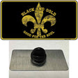 Saints Fleur De Lis Black Novelty Metal Hat Pin