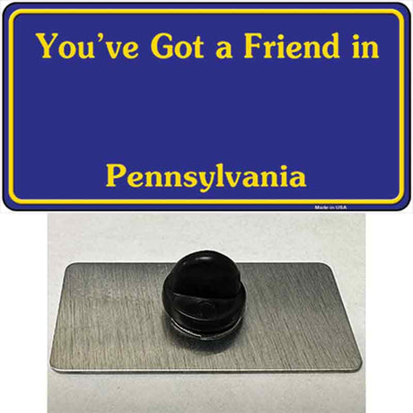 Pennsylvania Blue State Blank Novelty Metal Hat Pin