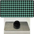 Mint Black Houndstooth Novelty Metal Hat Pin