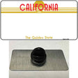 California Golden State Plate State Blank Novelty Metal Hat Pin