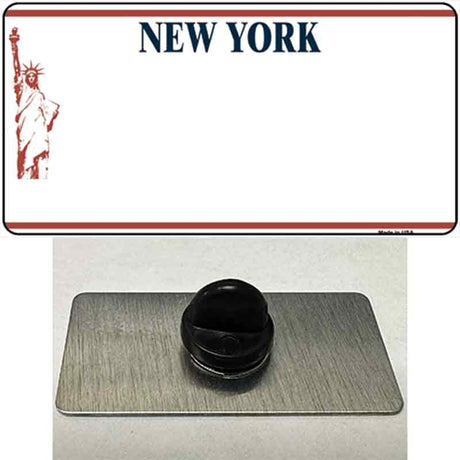 New York State Blank Novelty Metal Hat Pin