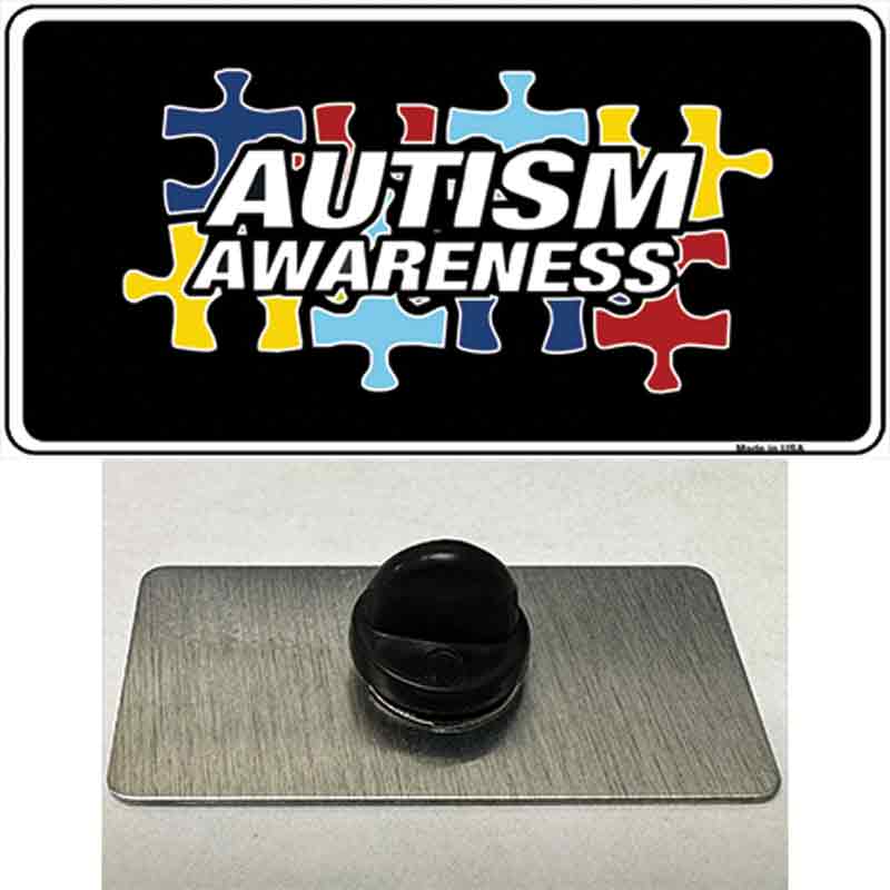 Autism Awareness Novelty Metal Hat Pin Sign