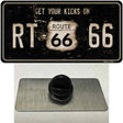 Route 66 Get Your Kicks Novelty Metal Hat Pin