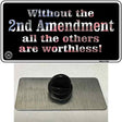 Without 2nd Amendment Novelty Metal Hat Pin