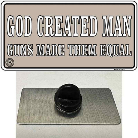 Guns Made Them Equal Novelty Metal Hat Pin