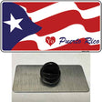 I Love Puerto Rico Novelty Metal Hat Pin