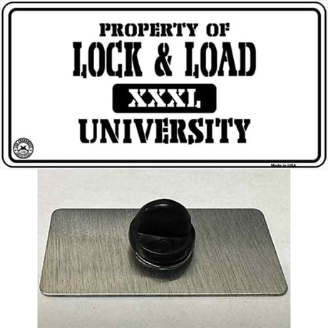 Lock And Load Novelty Metal Hat Pin