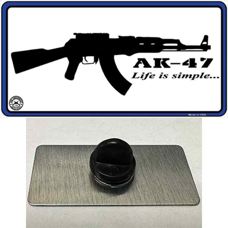 Life Is Simple Novelty Metal Hat Pin