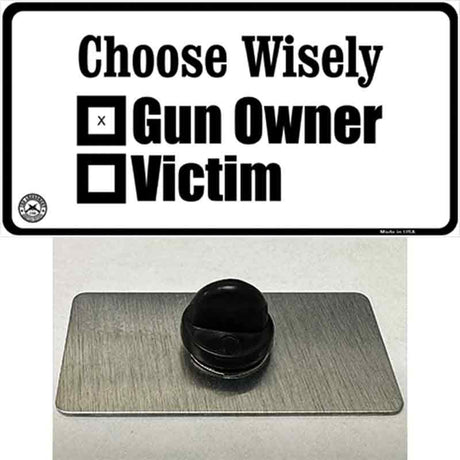 Choose Wisely Novelty Metal Hat Pin