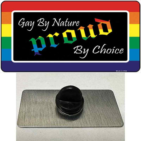 Gay By Nature Novelty Metal Hat Pin