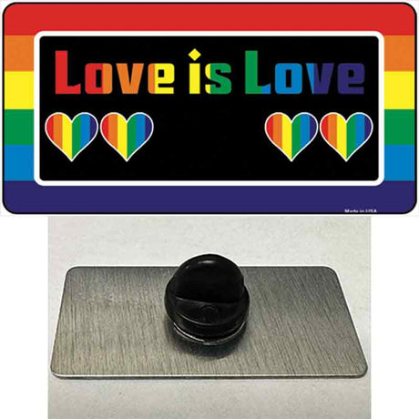 Love Is Love Novelty Metal Hat Pin