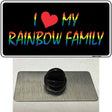 I Love My Rainbow Family Novelty Metal Hat Pin