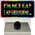 Im Not Gay But My Girlfriend Is Novelty Metal Hat Pin