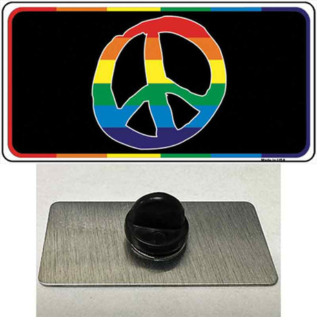 Peace Sign Novelty Metal Hat Pin