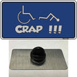 Handicap Crap Logo Novelty Metal Hat Pin