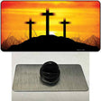 Three Crosses Sunset Novelty Metal Hat Pin