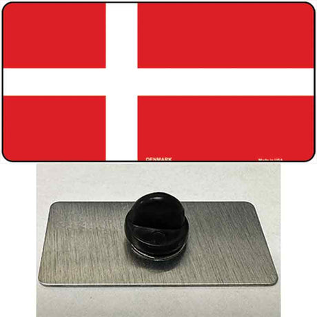 Denmark Flag Novelty Metal Hat Pin