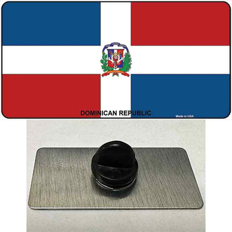 Dominican Republic Flag Novelty Metal Hat Pin