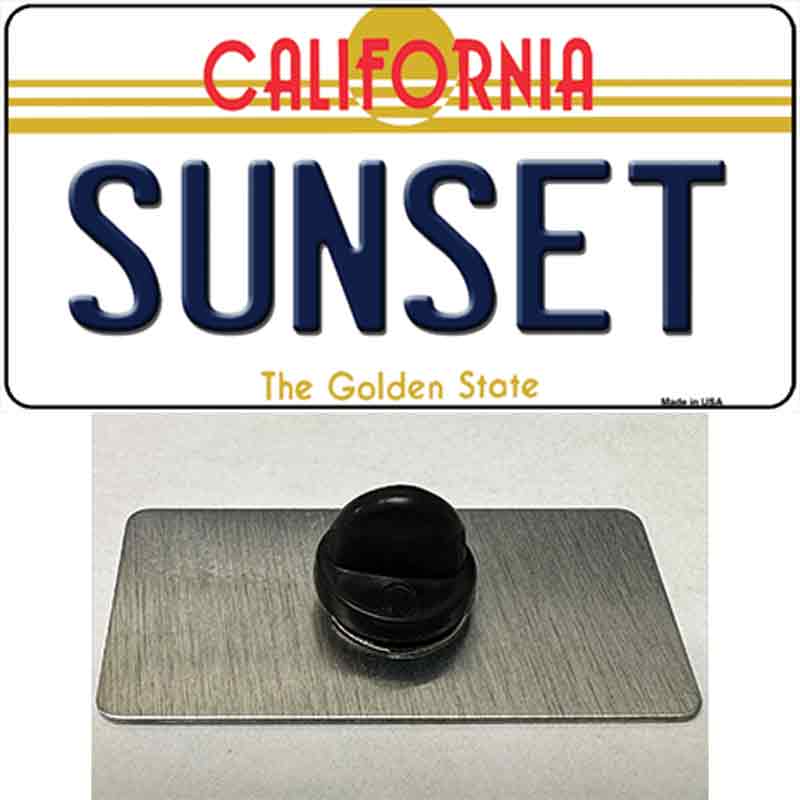 Sunset California Novelty Metal Hat Pin