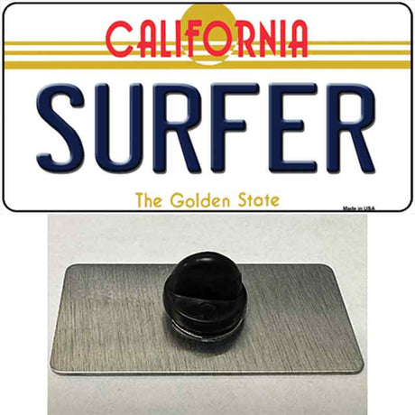 Surfer California Novelty Metal Hat Pin