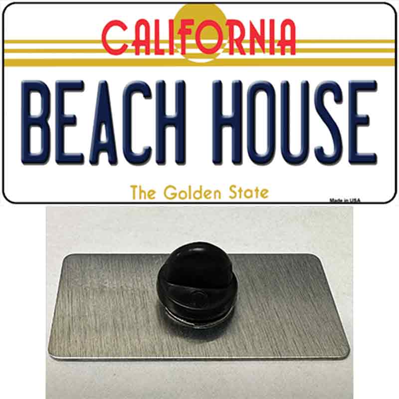 Beach House California Novelty Metal Hat Pin