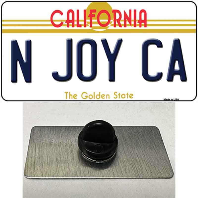 N Joy Ca California Novelty Metal Hat Pin