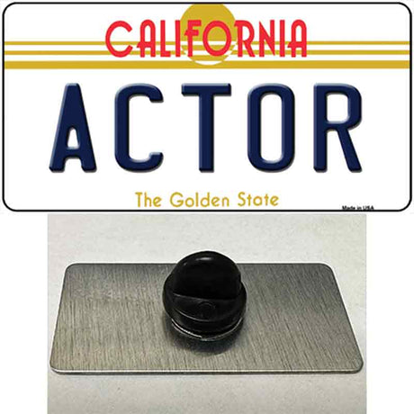 Actor California Novelty Metal Hat Pin