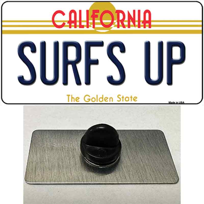 Surfs Up California Novelty Metal Hat Pin