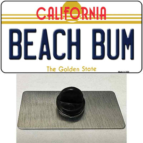 Beach Bum California Novelty Metal Hat Pin