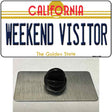 Weekend Vistor California Novelty Metal Hat Pin