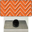 Orange Light Orange Large Chevron Novelty Metal Hat Pin