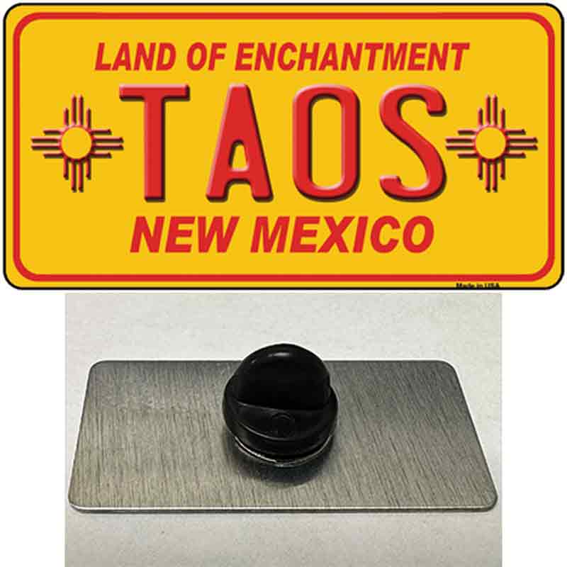 Taos Yellow New Mexico Novelty Metal Hat Pin