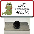 Love In Our Hearts Frog Novelty Metal Hat Pin