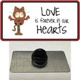 Love In Our Hearts Cat Novelty Metal Hat Pin