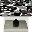 Black And White Camouflage Novelty Metal Hat Pin