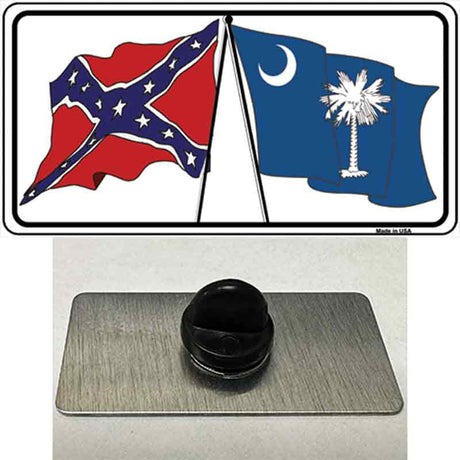 Confederate South Carolina State Flag Novelty Metal Hat Pin