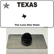 Texas White Blank Novelty Metal Hat Pin