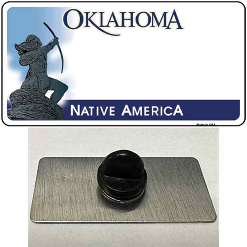 Oklahoma Native America State Blank Novelty Metal Hat Pin