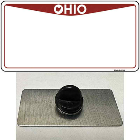 Ohio Maroon Blank Novelty Metal Hat Pin