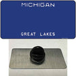 Michigan Great Lakes Plate State Blank Novelty Metal Hat Pin