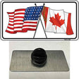 United States Canadian Flag Novelty Metal Hat Pin