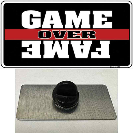 Game Over Fame Novelty Metal Hat Pin